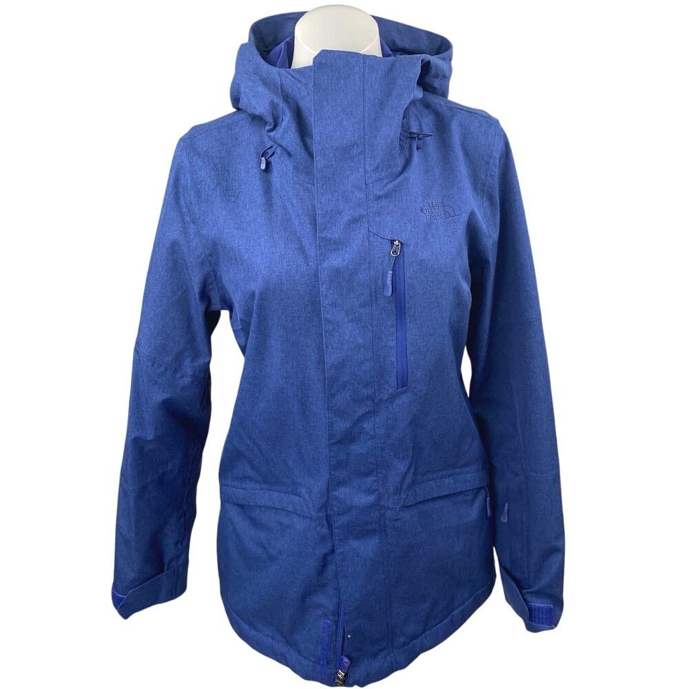 The North Face Thermoball TriClimate Blue Hooded Windbreaker Coat Jacket Size S